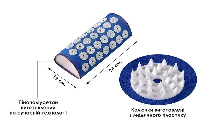 Масажний килимок Аплікатор Кузнєцова Eko-Max №33 Синій (2458790173) - фото 2