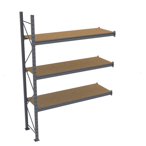 Стеллаж Modern-Expo Mini Rack с полками ДСП приставная секция 3 уровня 2584х1850х615 мм (3-3-78)