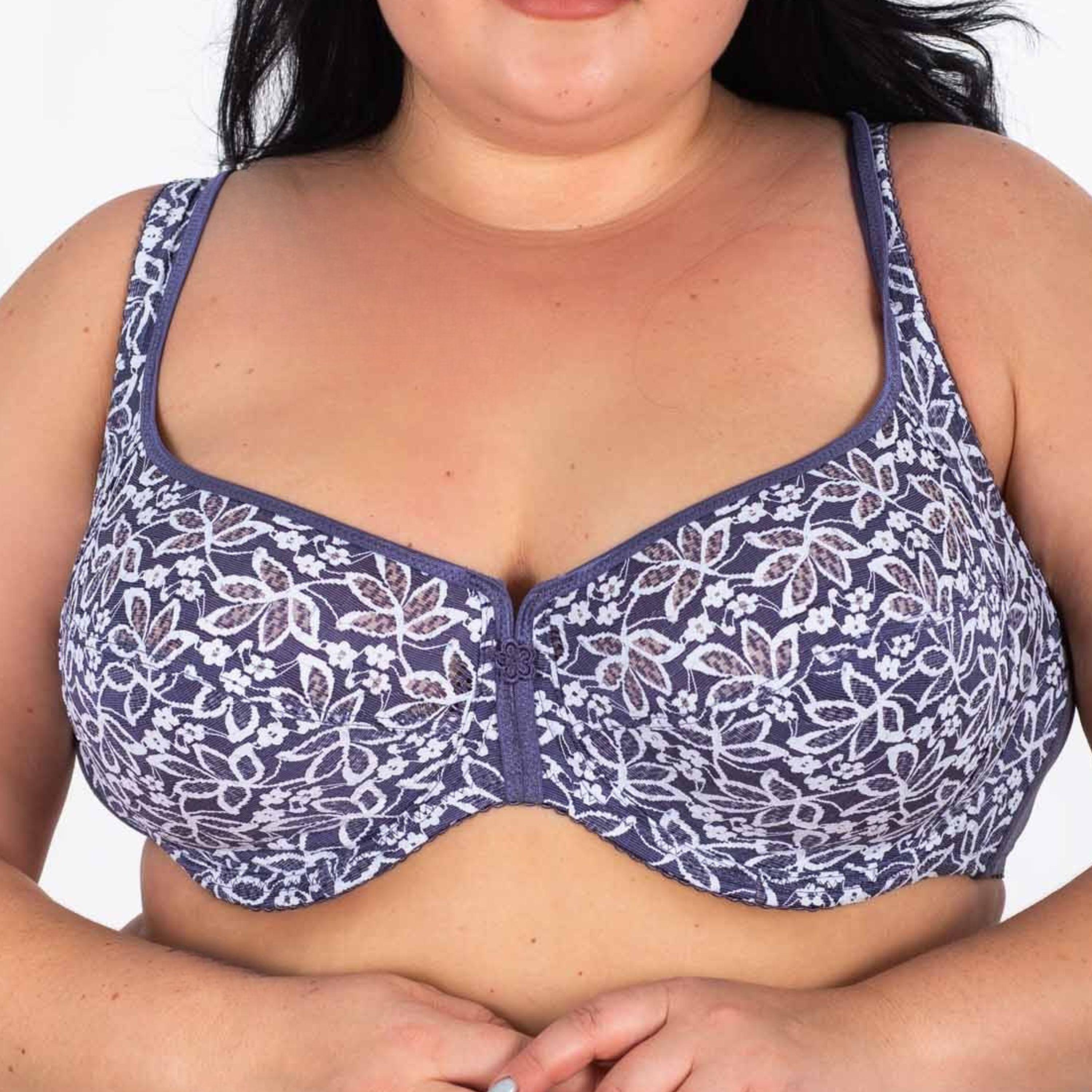 Бюстгальтер з кісточками Lanny Mode тонкий мереживний 90E Сіро-білий (11558)