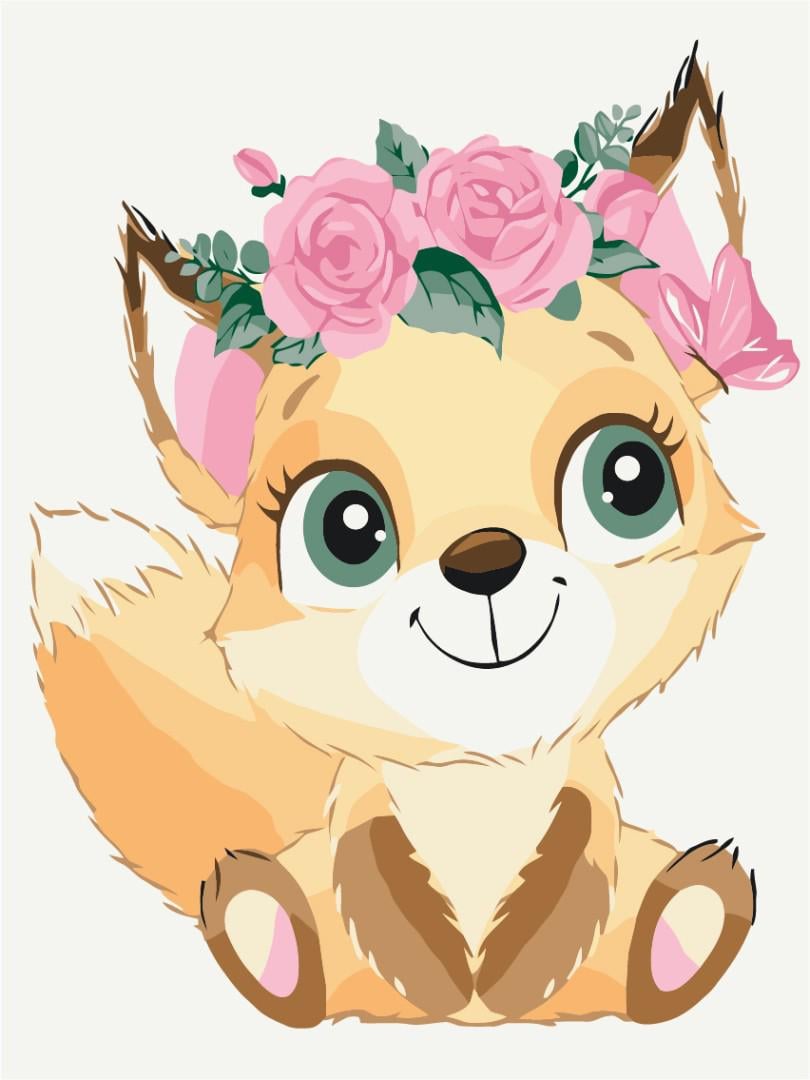 Картина по номерам Brushme Белочка в веночке 40x50 см (KBS7105) Картина по номерам Brushme Белочка в веночке 40x50 см (KBS7105)