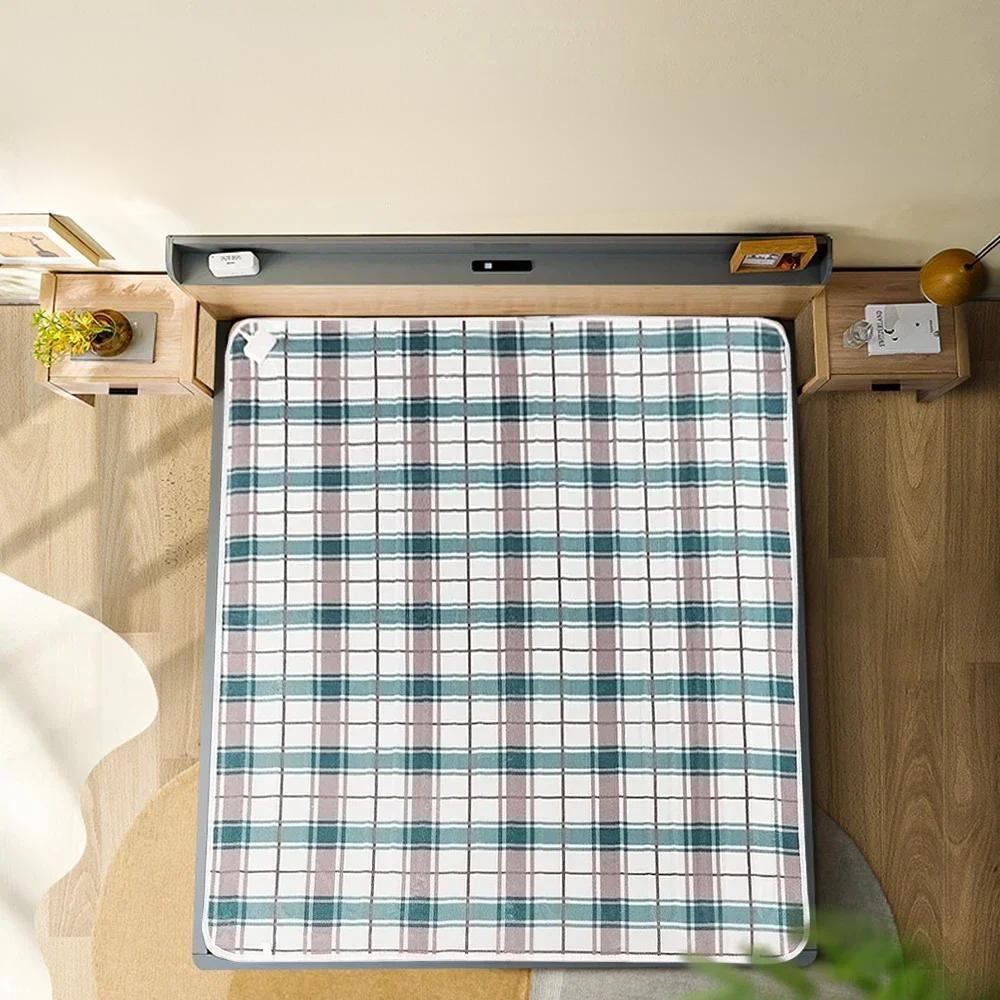 Электропростынь Royan две зоны нагрева плотная байка клетка двухспальная 150х180 см - фото 7 Электропростынь Royan две зоны нагрева плотная байка клетка двухспальная 150х180 см - фото 7