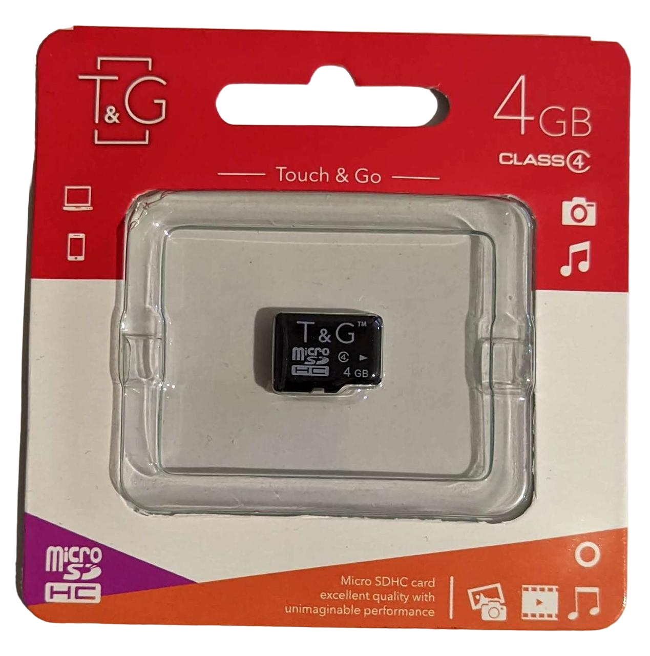 Карта пам'яті MicroSDHC 4GB Class 4 T&G