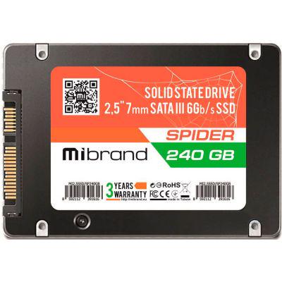 SSD-накопичувач Mibrand Spider 240Gb SATA III 2,5" (MI2.5SSD/SP240GB)