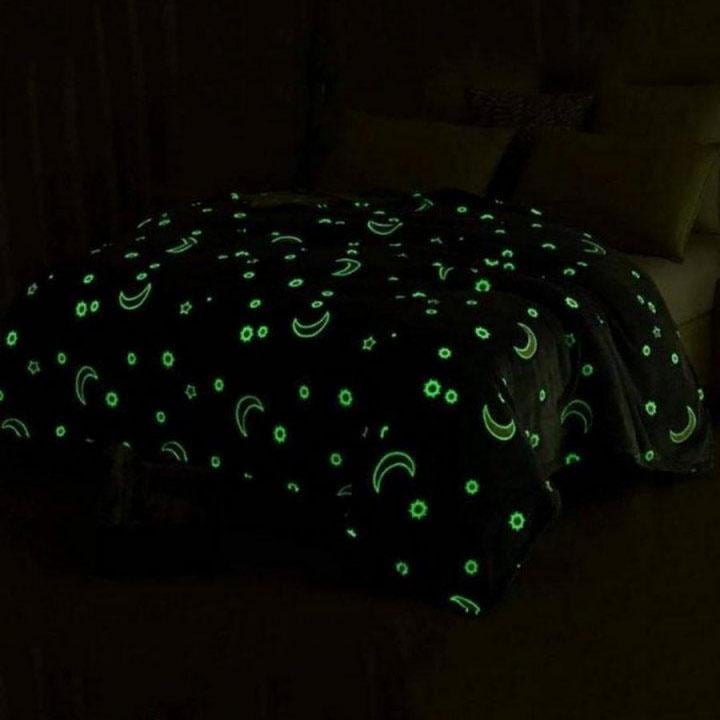 Плед светящийся в темноте плюшевый Blanket kids Magic Star 150х100 см Розовый - фото 4 Плед светящийся в темноте плюшевый Blanket kids Magic Star 150х100 см Розовый - фото 4