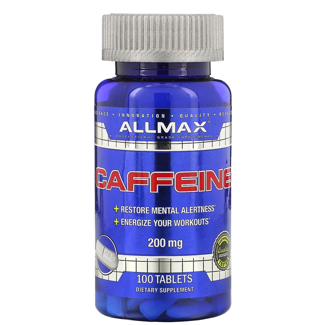 Кофеин ALLMAX Nutrition 200 мг 100 таблеток