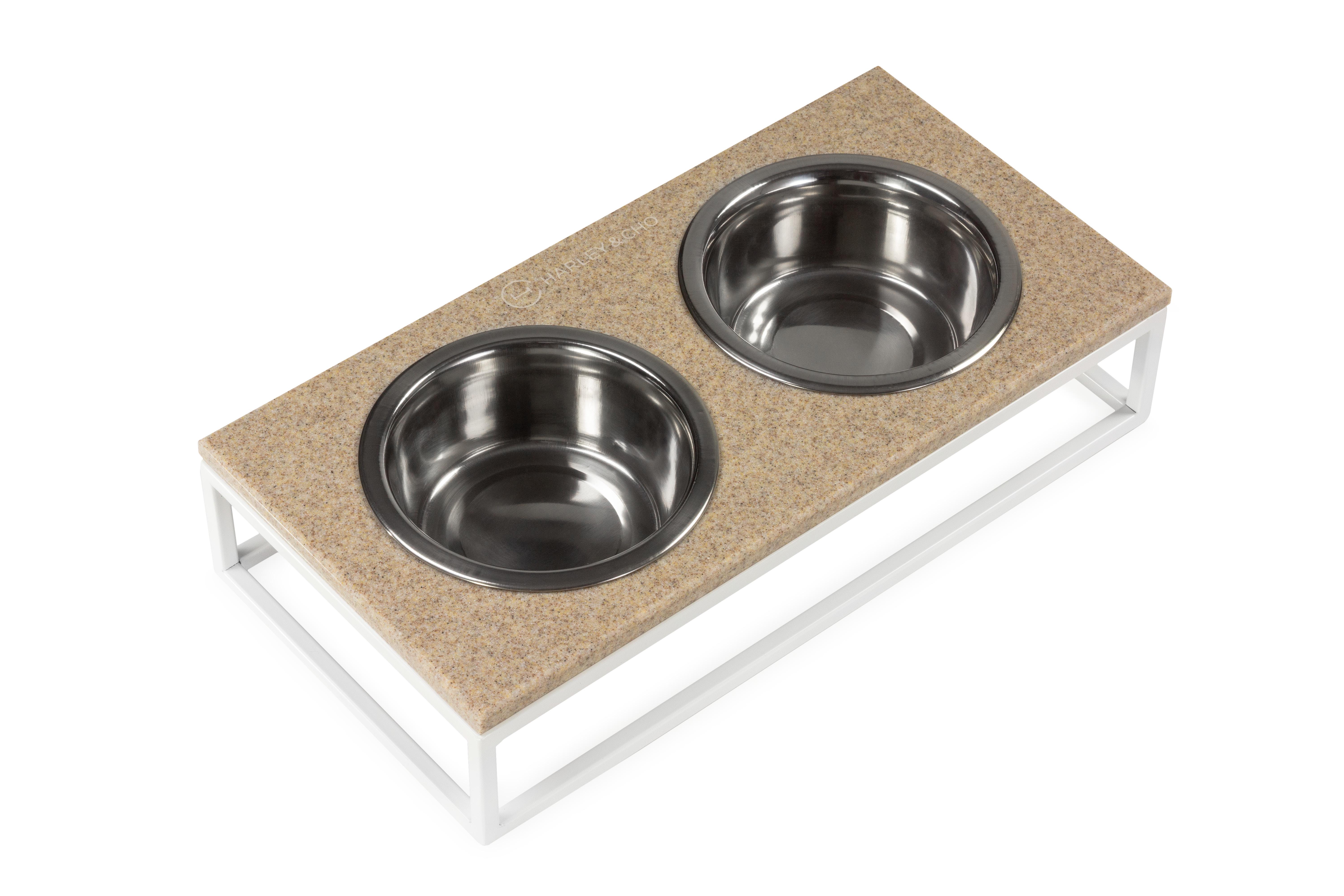 Миски для собак и кошек Harley and Cho S 0,45 л 7 см Beige Stone/White (3300245)