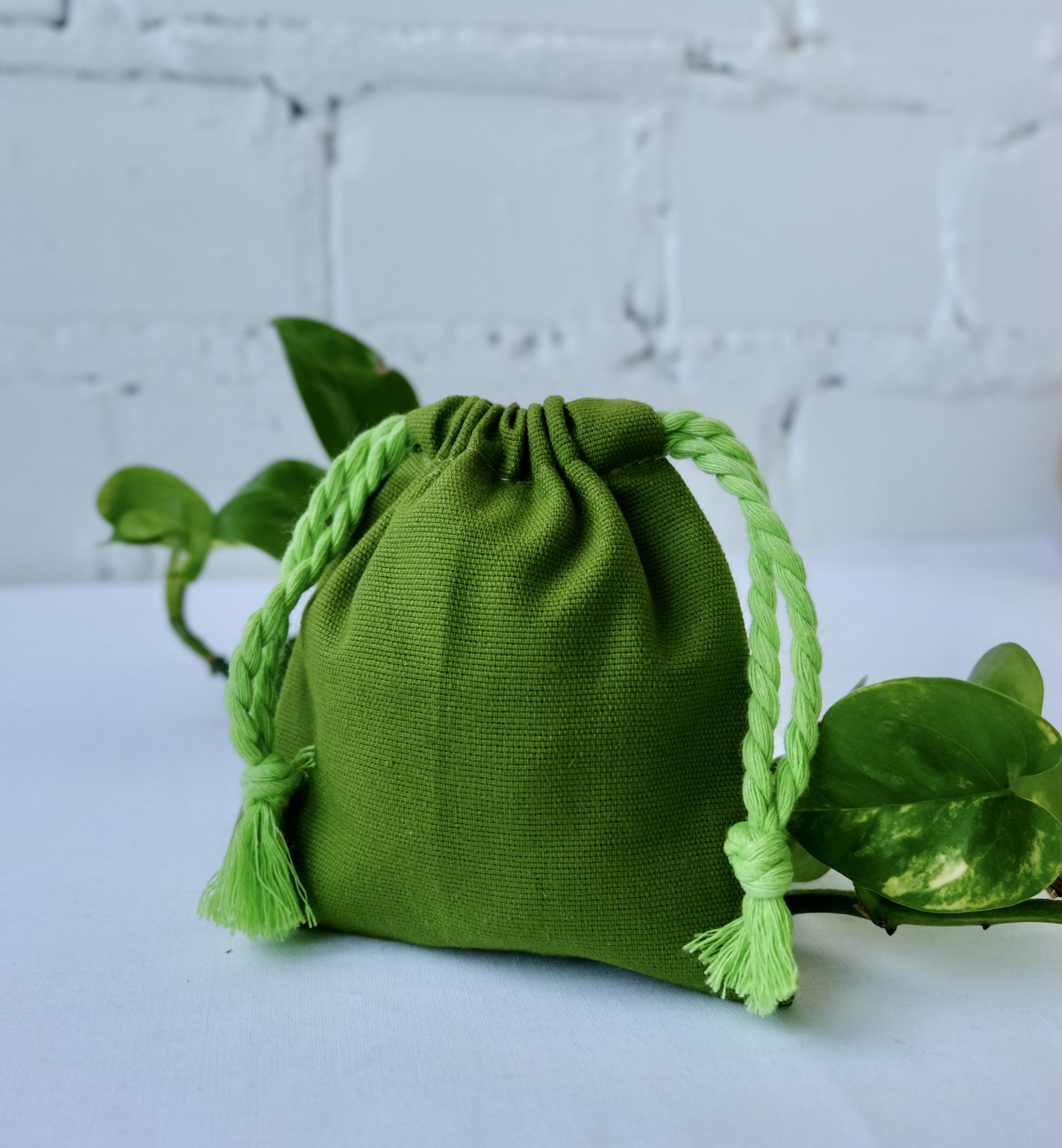 Мішечок для зберігання аксесуарів/біжутерії 10х10 см Салатовий (29186855)