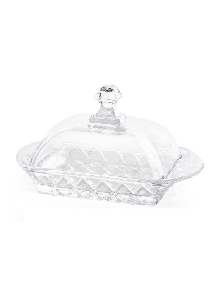 Масленка стеклянная BonaDi 17,3 см Прозрачный (573-100)