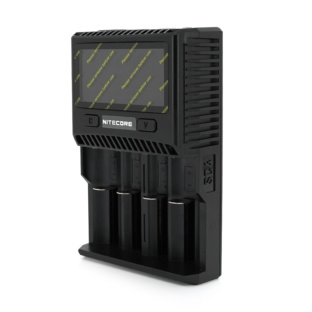 Зарядное устройство Nitecore SC4 4 канала LCD дисплей для Li-ion/Ni-MH/Ni-Cd батарей (32303)