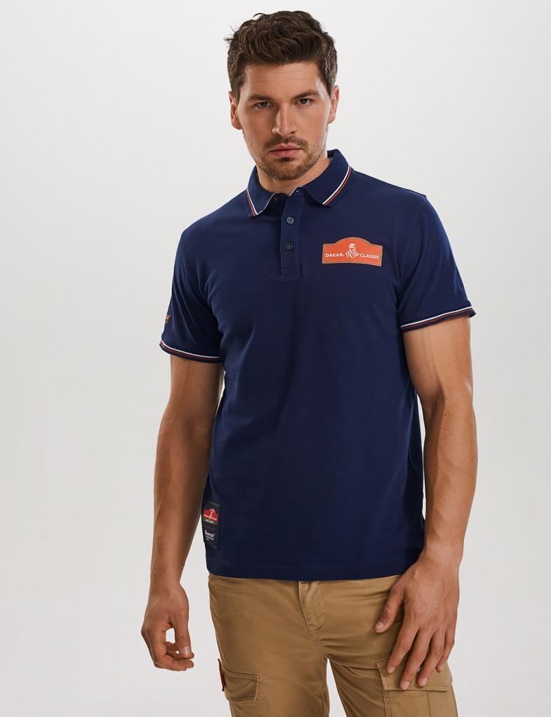 Футболка мужская поло Diverse DEXT DKR SA P L Синий (5902598576477)