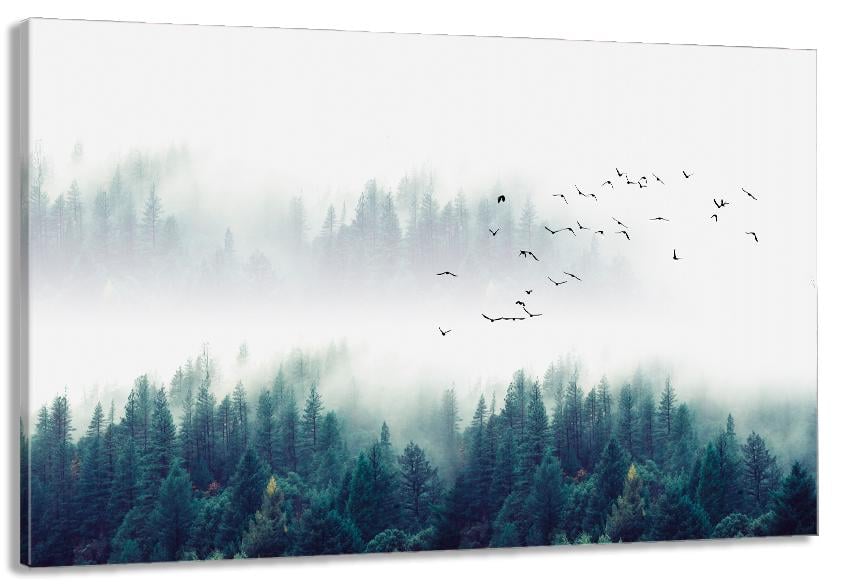 Картина на полотні у вітальню/спальню Природа Ліс 70х140 см (MLP_310)