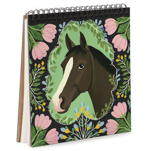 Скетчбук для эскизов и зарисовок Гнедой конь и цветы 16,7х18 см 45 листов (BDK_26NY002) Скетчбук для эскизов и зарисовок Гнедой конь и цветы 16,7х18 см 45 листов (BDK_26NY002)