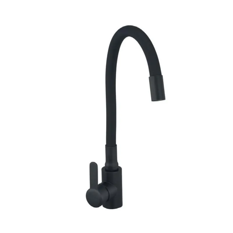 Смеситель для кухни Champion EZA-011 CH6457 Нержавеющая сталь/Черный матовый (CH6457)