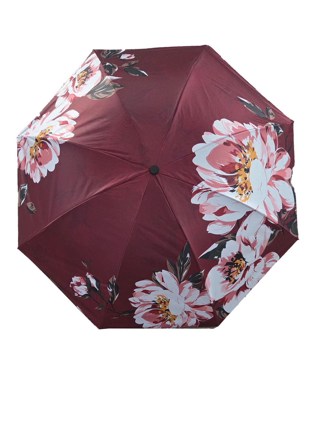 Зонтик женский Molete механика вишневый (с2509-1)