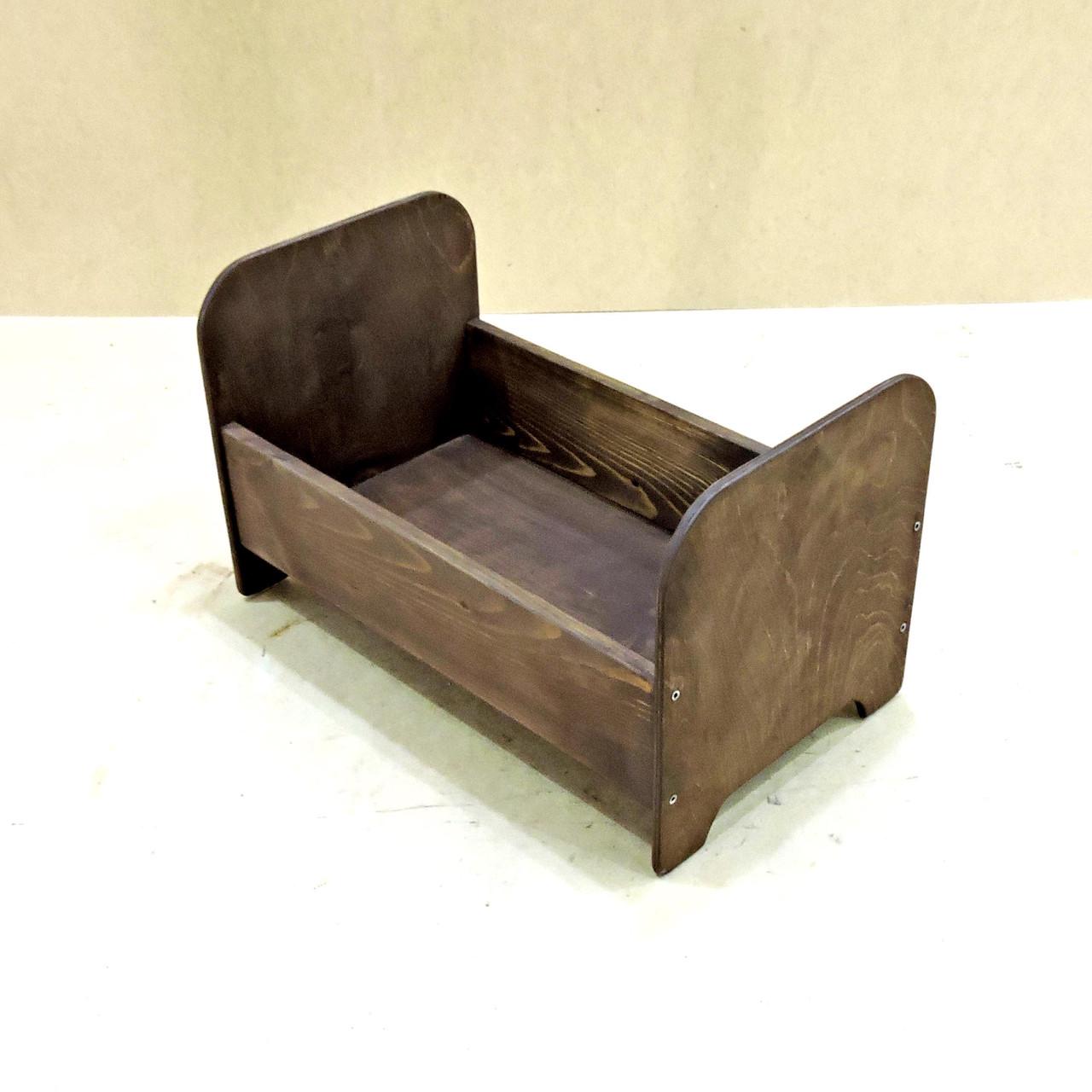 Кровать для кукол из дерева Мариан Капучино (КРТ-001609) - фото 8 Кровать для кукол из дерева Мариан Капучино (КРТ-001609) - фото 8