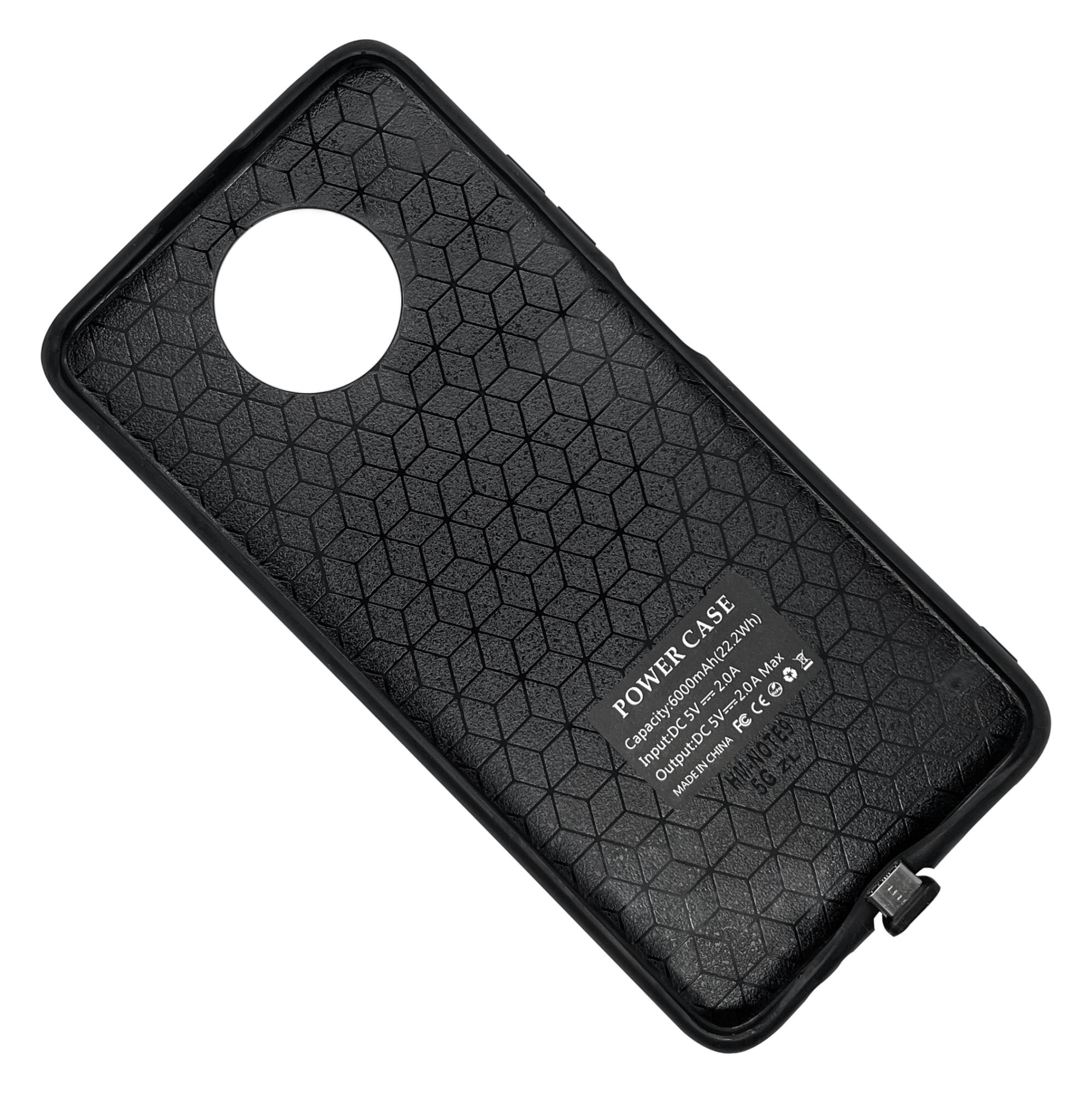 Чехол-аккумулятор XON PowerCase для Xiaomi Redmi Note 9 6800 mAh Black - фото 4