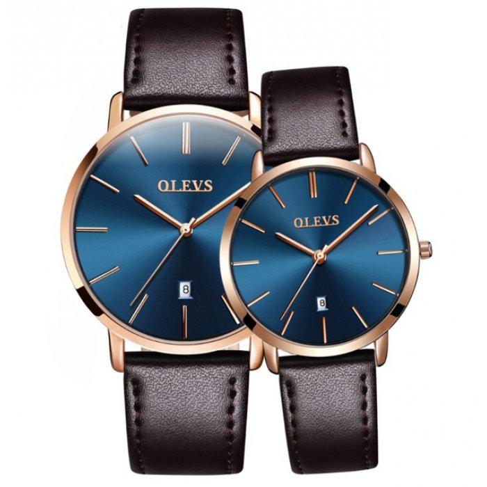 Наручные часы парные Shengke Uni Couple Blue (1909)