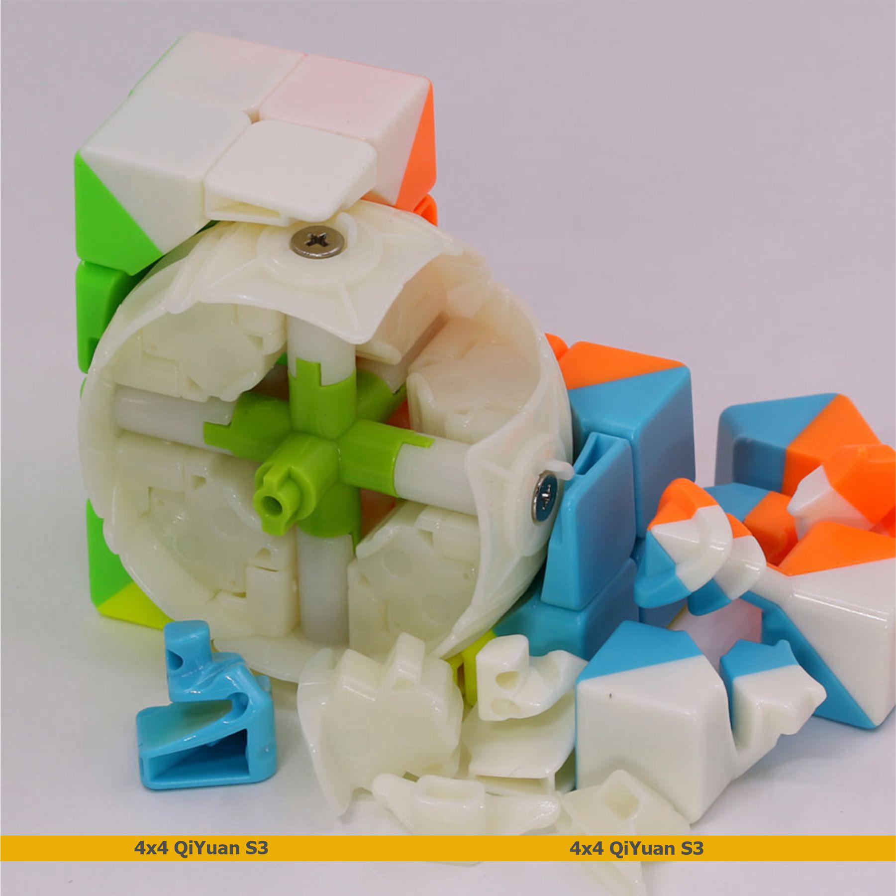 Головоломка кубик QiYi QiYuan S3 4x4 stickerless Цветной (134239) - фото 9 Головоломка кубик QiYi QiYuan S3 4x4 stickerless Цветной (134239) - фото 9