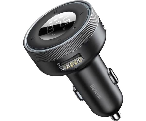 Модулятор FM BASEUS CCLH-01 Enjoy 2в1 MP3/Charger 3,4A Black