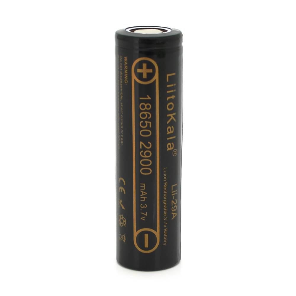 Акумулятор 18650 Li-Ion LiitoKala Lii-29A 2900 mAh 3,7V Q2 1 шт. Black (33784)