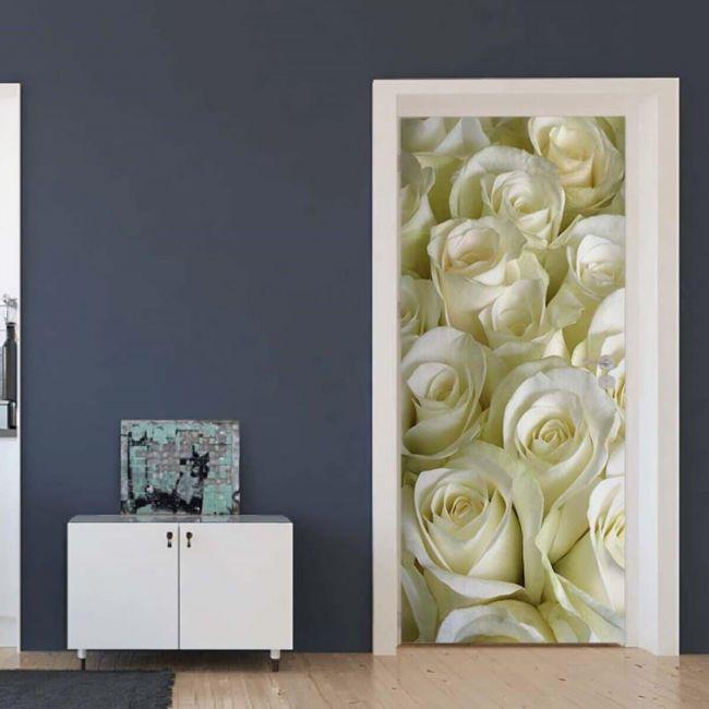 Наклейка интерьерная на двери Sticker Wall SW-00000940 Розы 104х210 см