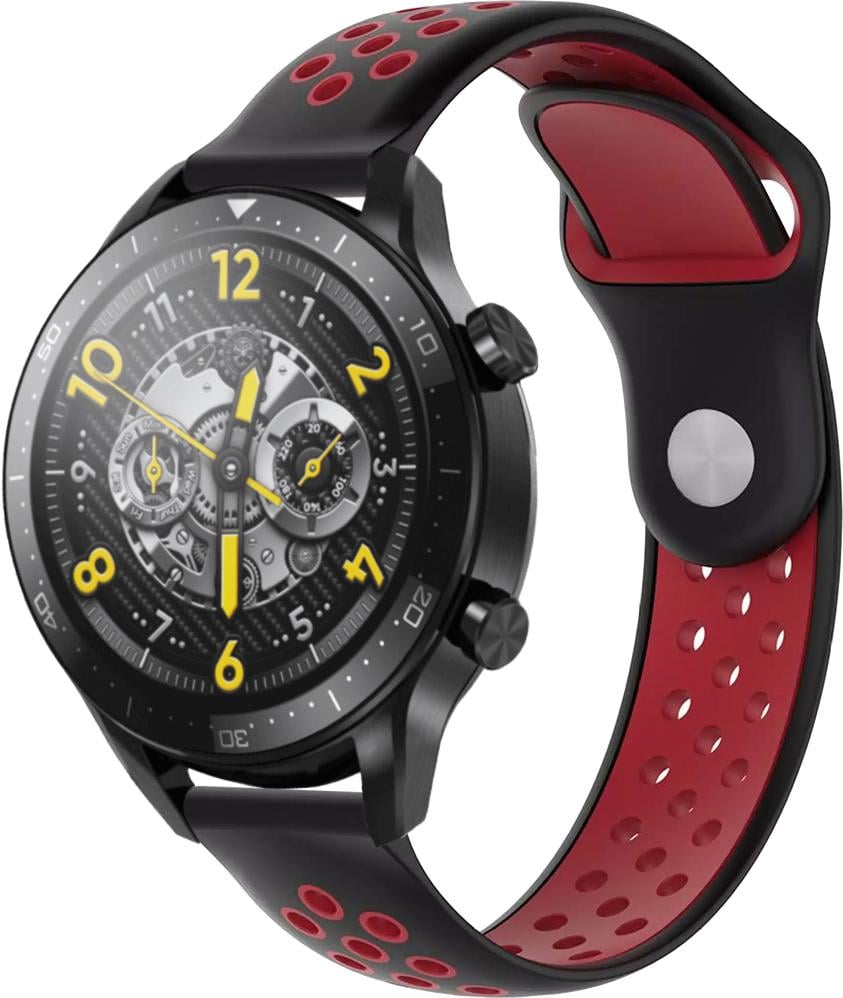 Ремінець Sport для Realme Watch S Pro 22 мм Black Red (23055-44) Ремінець Sport для Realme Watch S Pro 22 мм Black Red (23055-44)