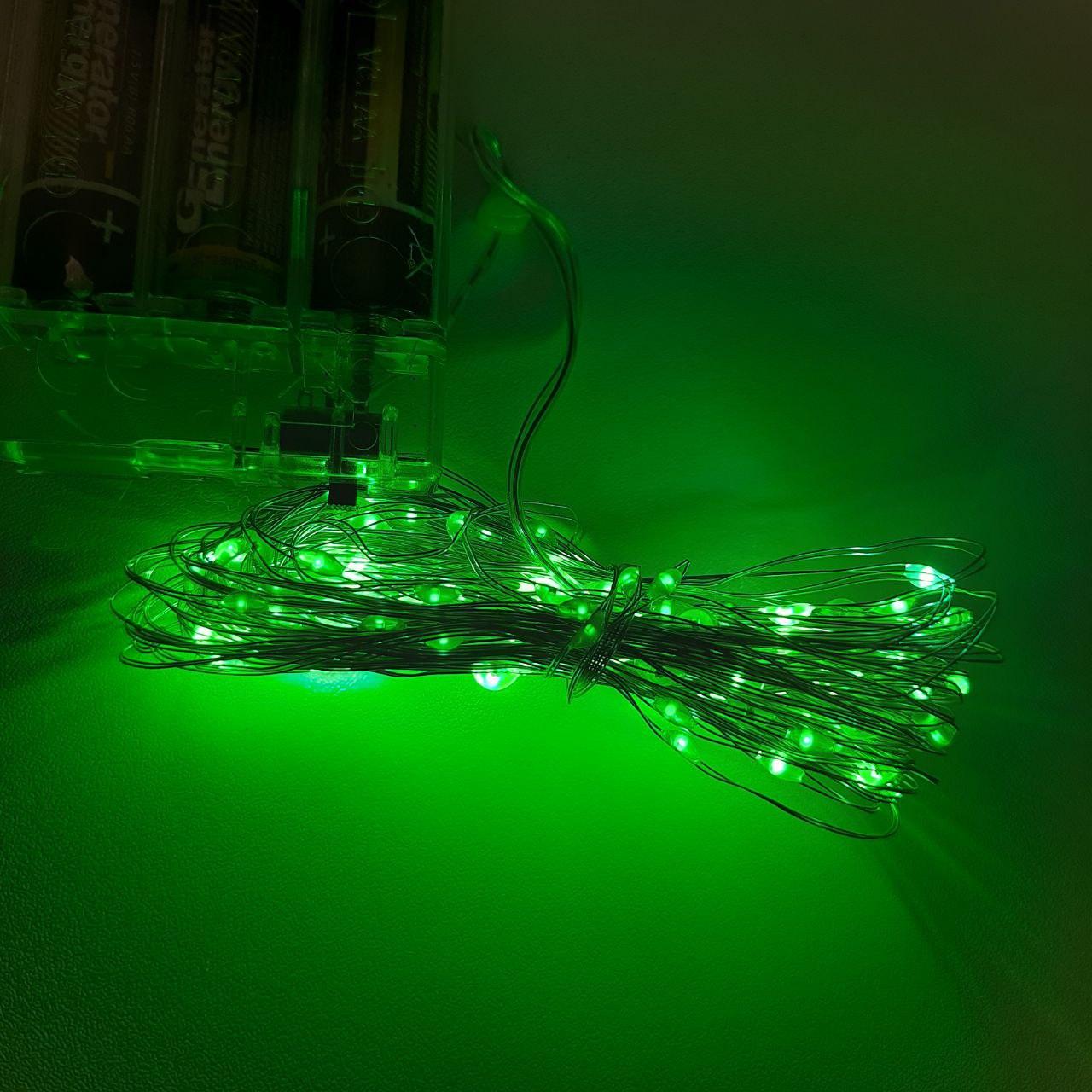 Гирлянда Xmas Капля росы Xmas 100 LED 10 м от батареек/USB Green (13464480) - фото 2