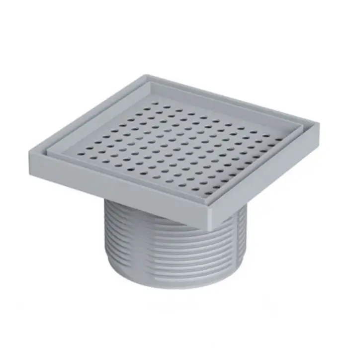 Трап точечный для душа Drein Upper Prima VALTEMO 15x15 см нижний отвод сталь/пластик (VFD-750910)