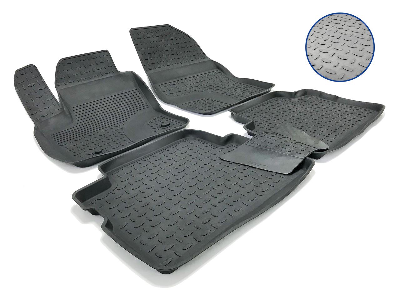 Килимки в салон SEINTEX Ford Kuga 2008-/2012-/C-Max 2003-2010 гумові 5 шт. (01320) - фото 2