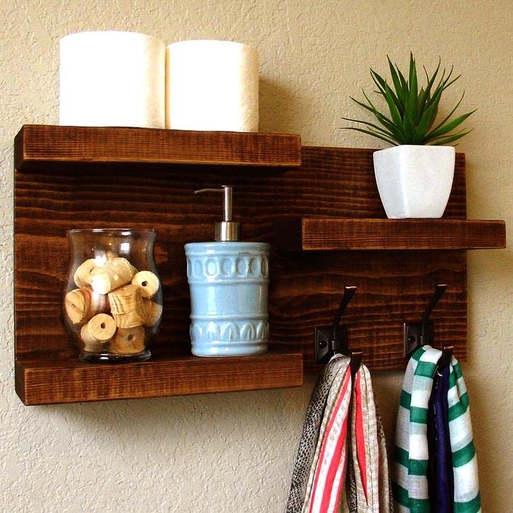 Полка для ванной из дерева Кассель Латте (ВНП/001416) Полка для ванной из дерева Кассель Латте (ВНП/001416)