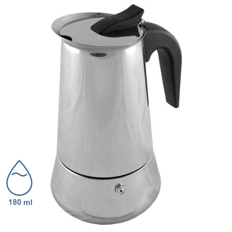 Гейзерна кавоварка Unique UN-1901 нержавіюча сталь 180 мл (23913138) - фото 6 Гейзерна кавоварка Unique UN-1901 нержавіюча сталь 180 мл (23913138) - фото 6