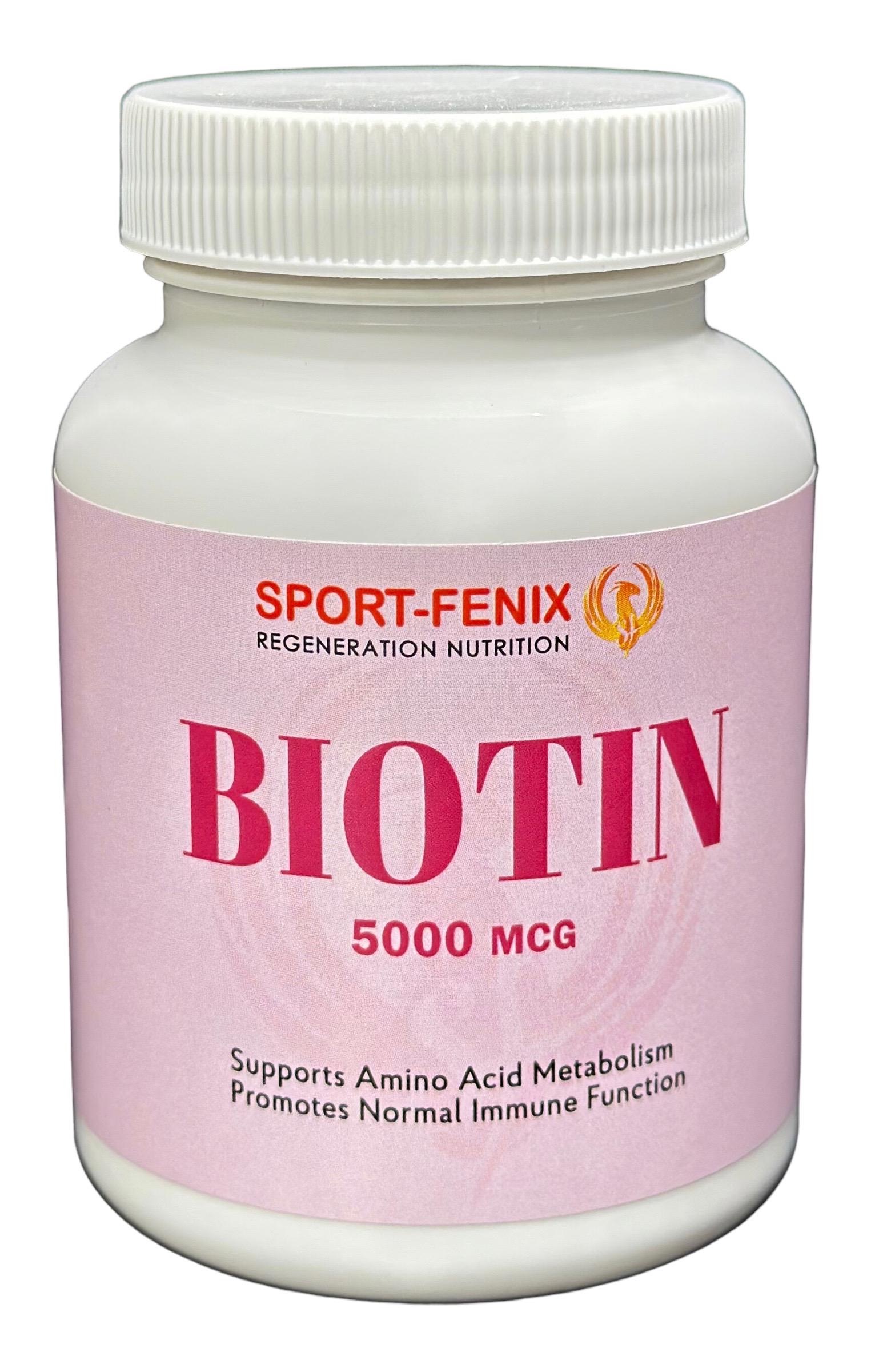 Вітамін B7 BIOTIN 5000 мкг 90 капс. (4820259600228)