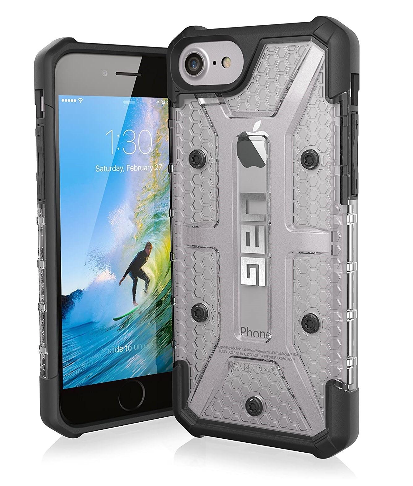 Чехол противоударный прозрачный UAG Plasma для Iphone 6/6S/7/8/SE 2020 (4.7") Ice