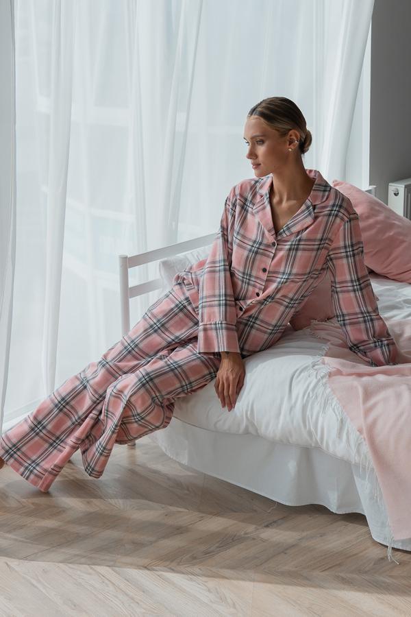 Піжамний костюм Zephyr з брюками фланелевий XL/XXL (29517760) - фото 5