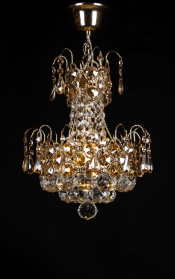 Хрустальная люстра L0761/1H Золото/Белый/Желтый (AN000362)