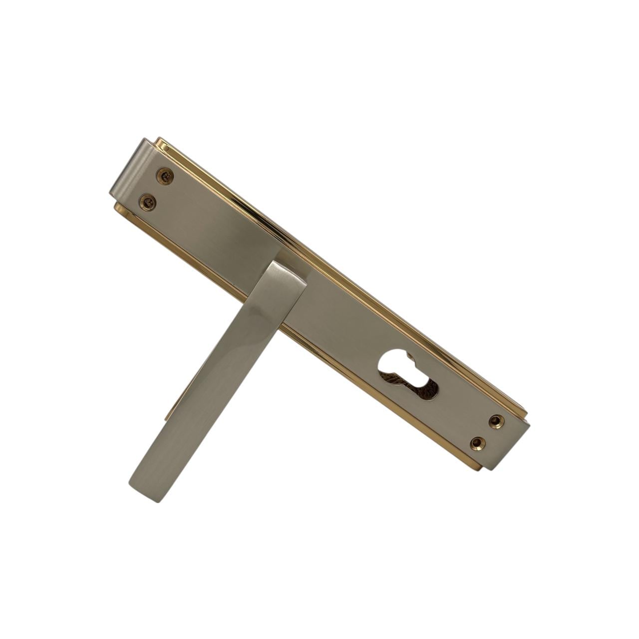 Ручки для входной двери Ozcanlar Alaska Kol Yagmur Ayna T Yale 72 мм Alb/Saten (340027)