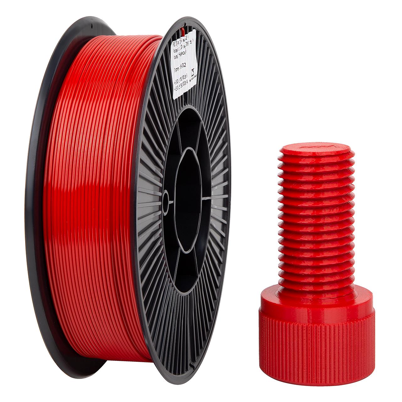 ᐉ Пластик DSF PETG 1,75 мм 1 кг Червоний (UA3D473-Red-1) • Краща