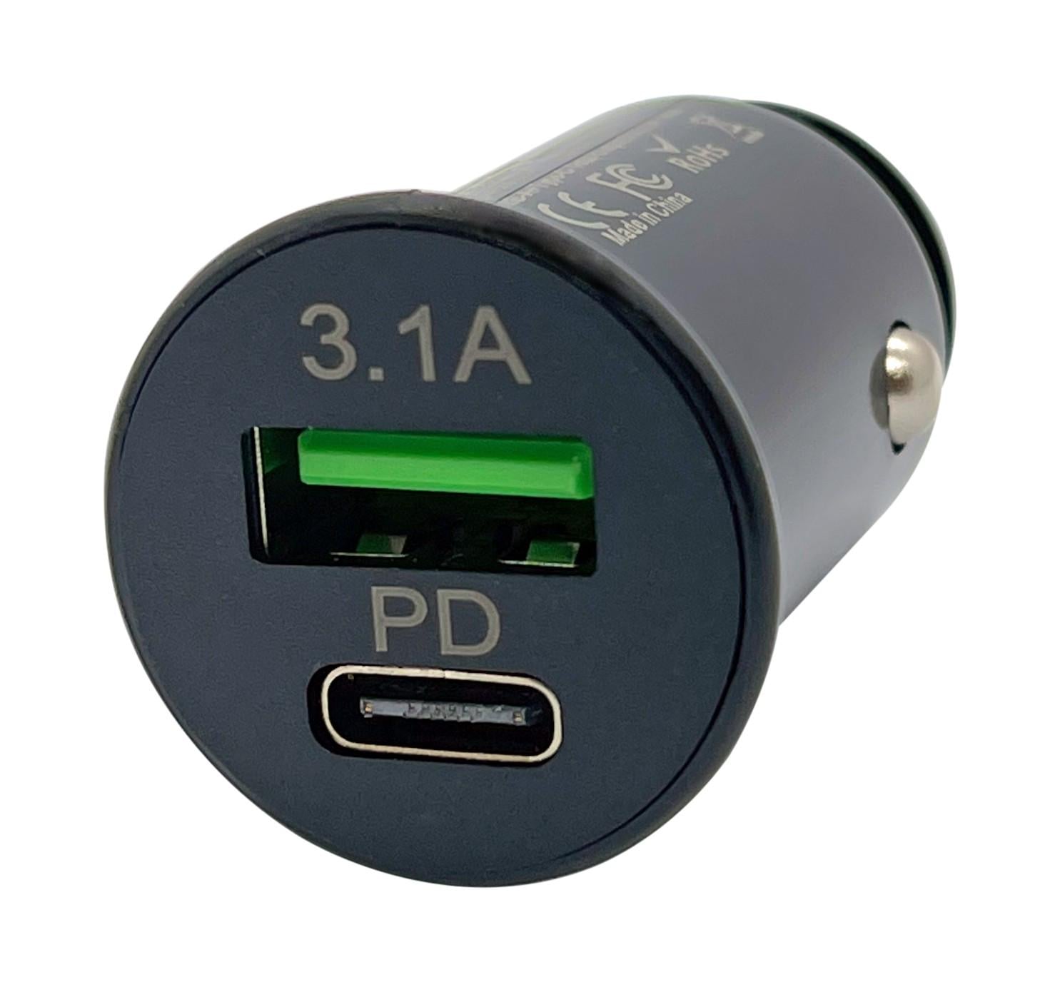Зарядное устройство в автомобиль XON UniLink Type-C 15W PD15 и 5V/3.1A Black (CU00AC31AB 3395)
