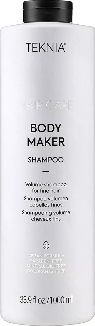 Шампунь для об'єму волосся,для тонкого волосся Lakme Teknia Body Maker Shampoo 1000 мл Шампунь для об'єму волосся,для тонкого волосся Lakme Teknia Body Maker Shampoo 1000 мл