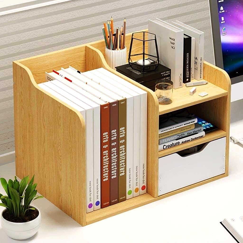 Полка книжная настольная из дерева Хонока Карри (КПА-036603)