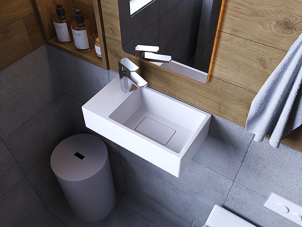 Умывальник подвесной Status Savay L White (727) - фото 2