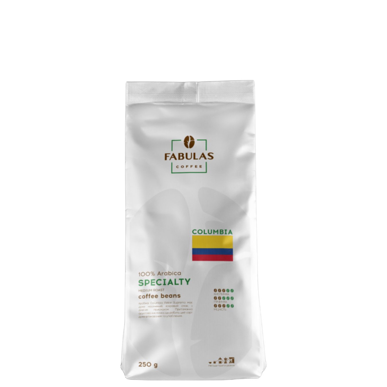 Кава в зернах Fabulas Coffee Felice Supremo Colombia 250 г (3079)