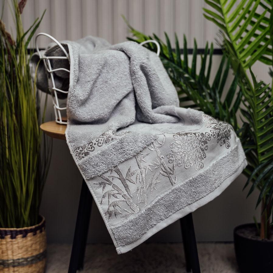 Полотенце для лица Бамбуковый шарм 100х50 см Серый (87718)