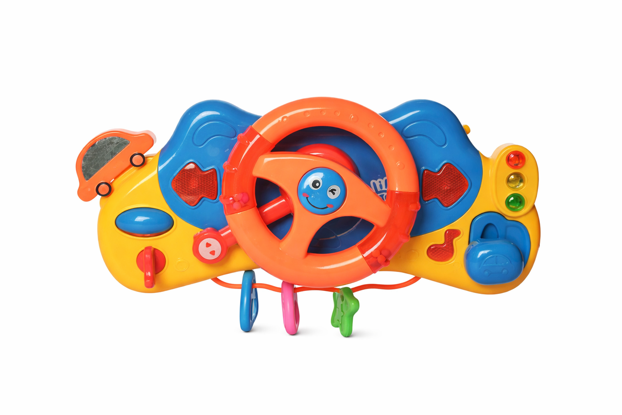 Руль музыкальный на коляску Limo Toy 4095 маленький водитель озвучен на украинском языке (2152975243)