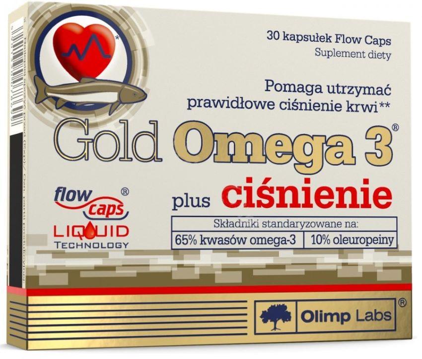 Омега для спорту Olimp Nutrition Gold Omega 3 Plus ciśnienie 30 Caps