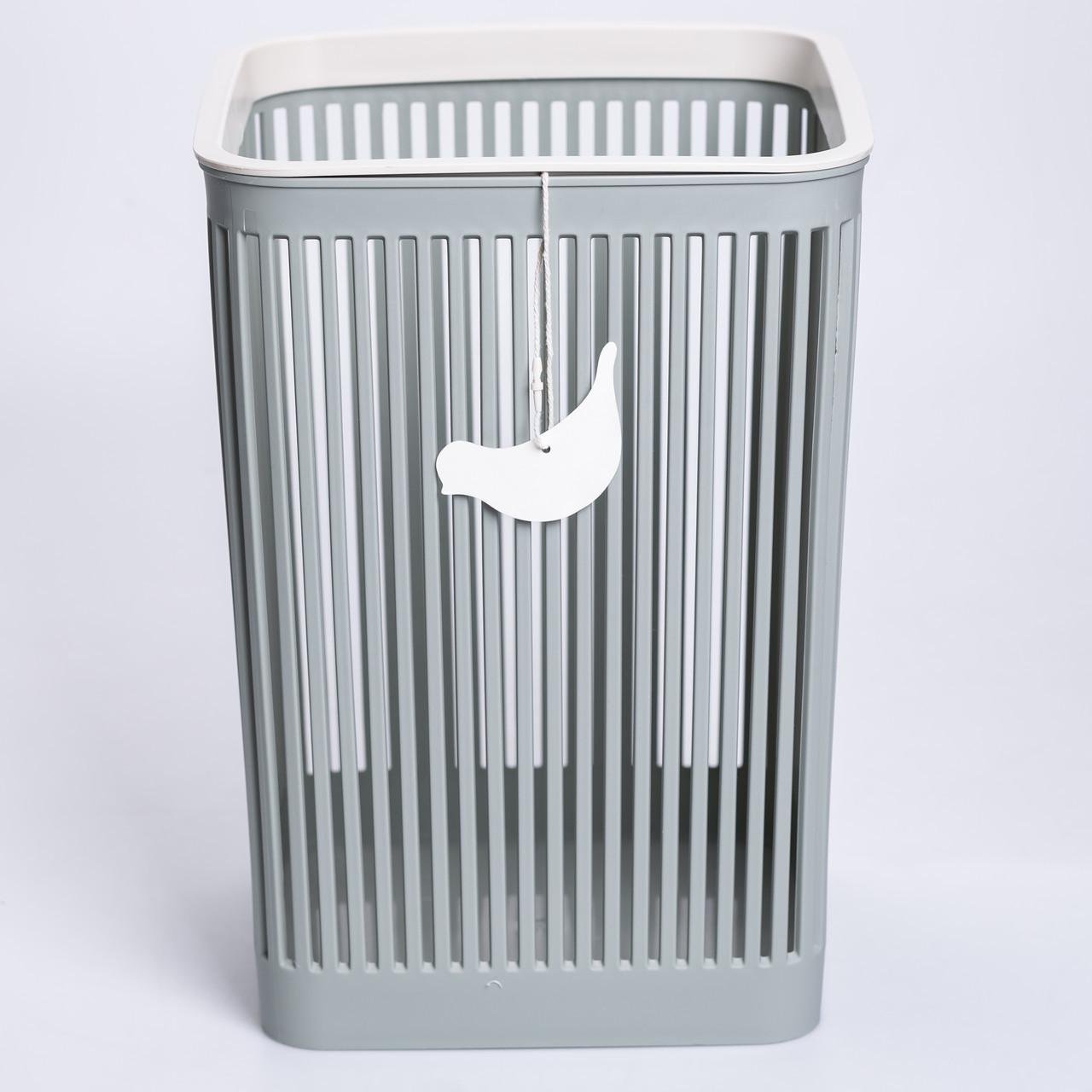 Корзина для мусора пластиковая для бумаги 22х22х30 см 8 л Зеленая (HP-45-9GR)