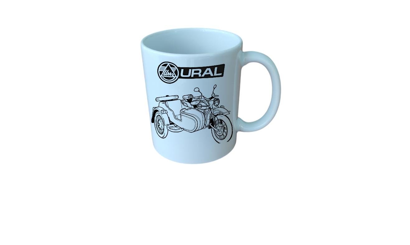 Чашка кружка Урал ИМЗ мото логотип 330 мл (3003)