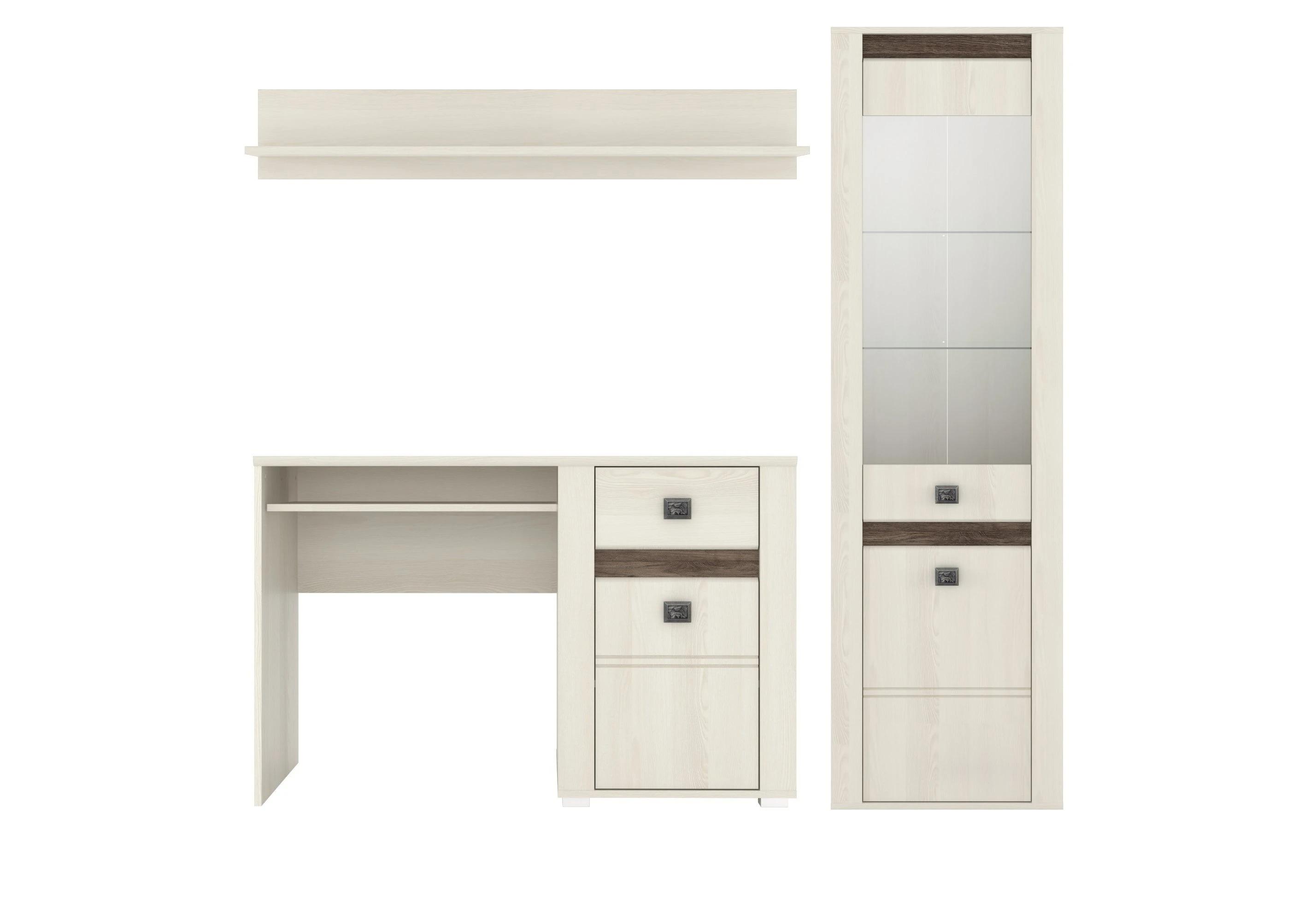 Письменный стол Gerbor BIU120 Селена из ламинированной ДСП Ясень снежный/Дуб ансберг темный (20006767) - фото 5 Письменный стол Gerbor BIU120 Селена из ламинированной ДСП Ясень снежный/Дуб ансберг темный (20006767) - фото 5