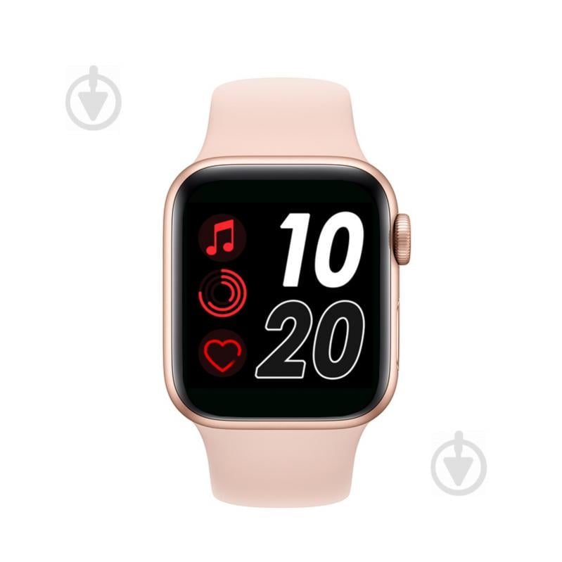 Смарт-годинник Smart Watch IWO 12 series T500 з тонометром Gold/Pink (SW0001T500P)