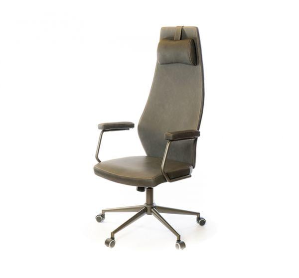 Кресло офисное АКЛАС Ронин CH TILT Серый (Wax PU 424) - фото 1 Кресло офисное АКЛАС Ронин CH TILT Серый (Wax PU 424) - фото 1